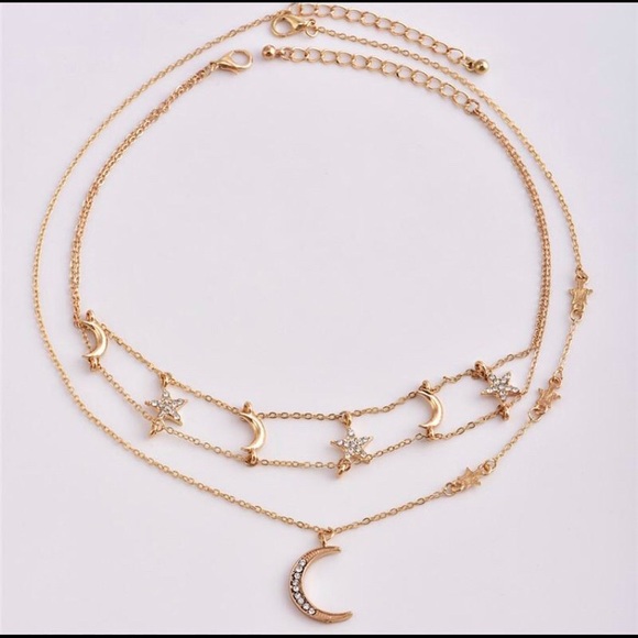 🦋4/30$$$ moon and star double choker - Picture 3 of 3